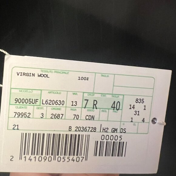 NWT Gianfranco Ferré Studio 100% Virgin Wool Pinstripe Blazer - Size 40 italien - Picture 7 of 7